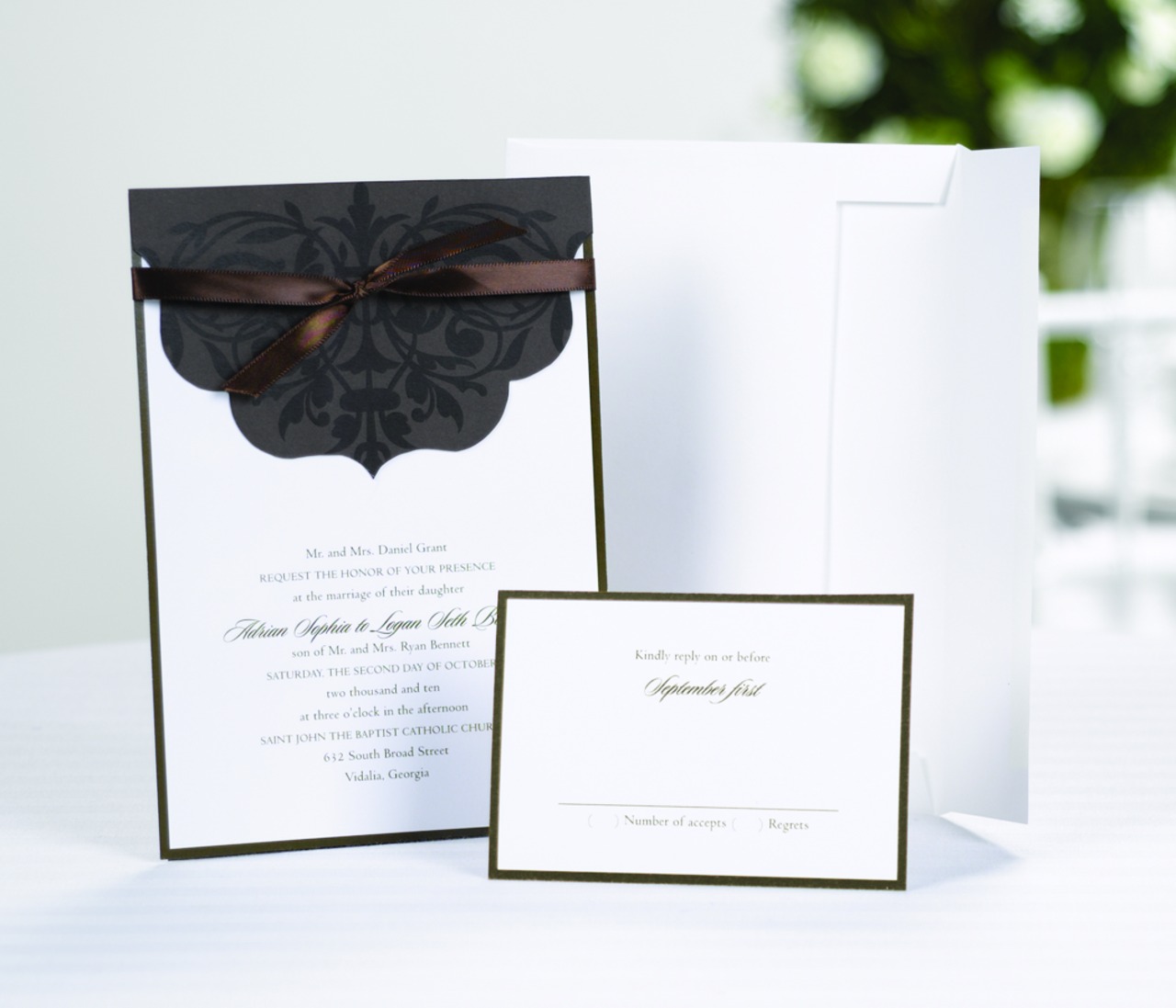 Scalloped Top Wrap Invitation Kit