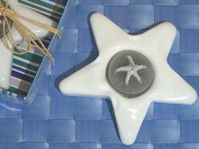 Ceramic Starfish candle holder