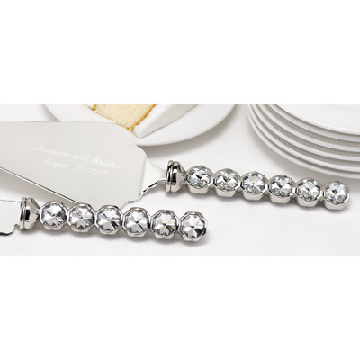 Diamond-Stemmed Serving Set