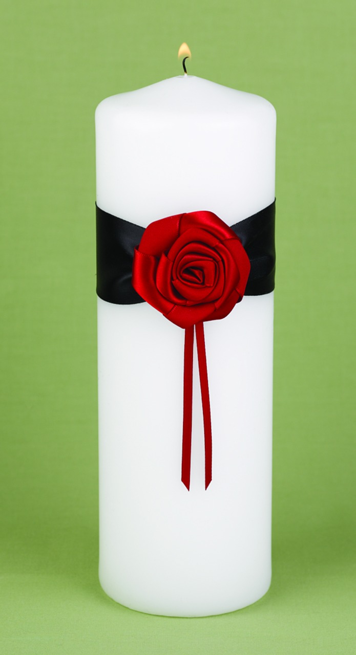 Midnight Rose Unity Candle