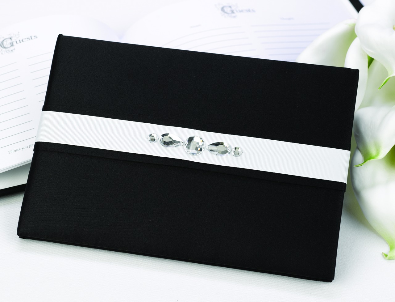 Black Glitz & Glam Guest Book