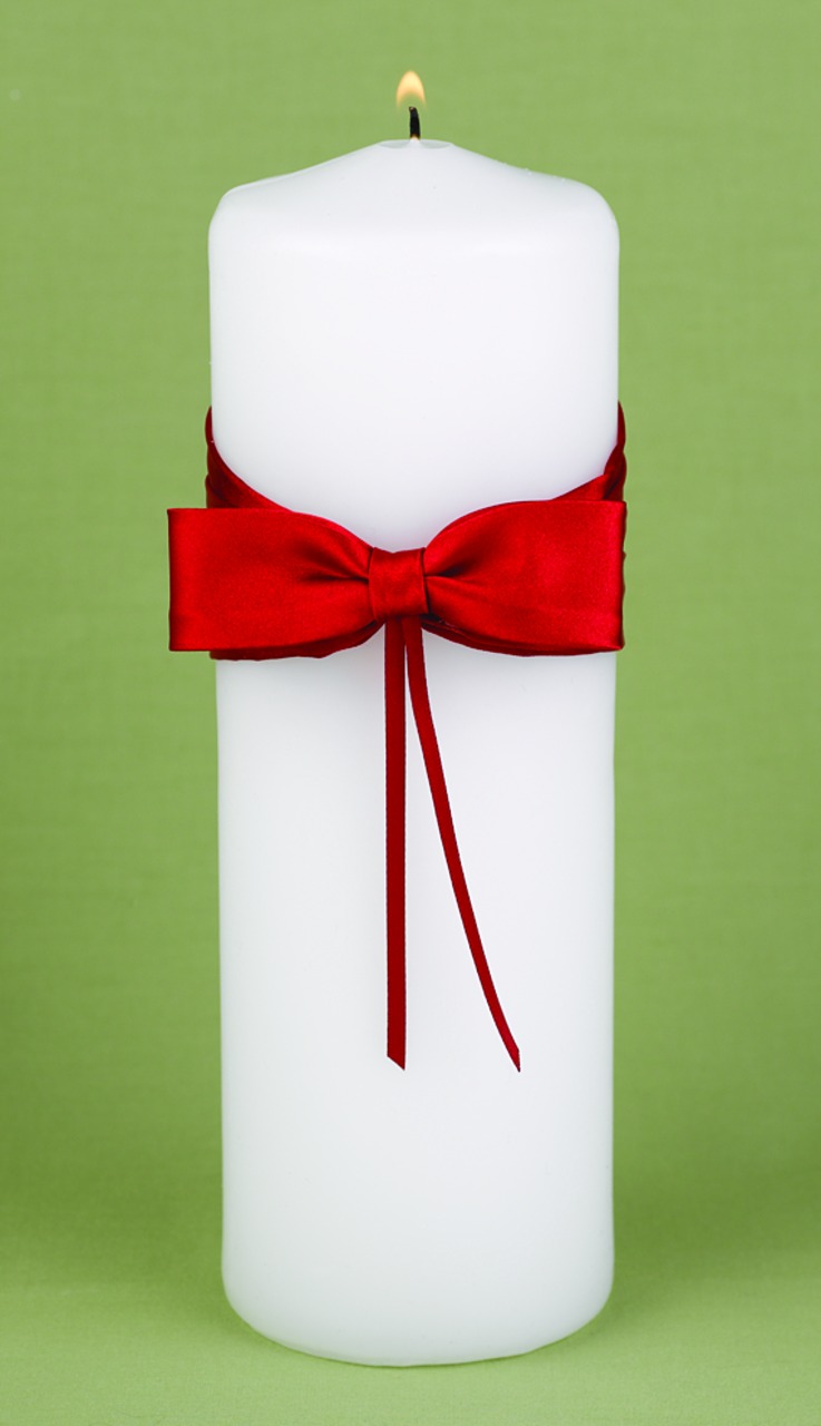 Red Lasting Radiance Unity Candle