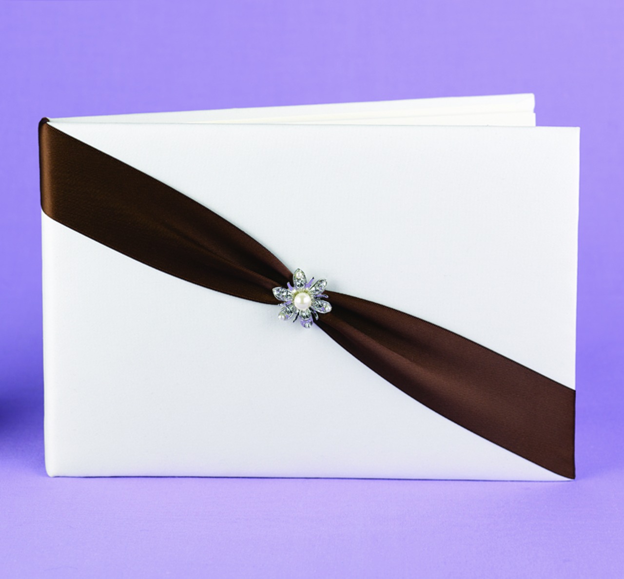 Shimmering Mocha Guest Book