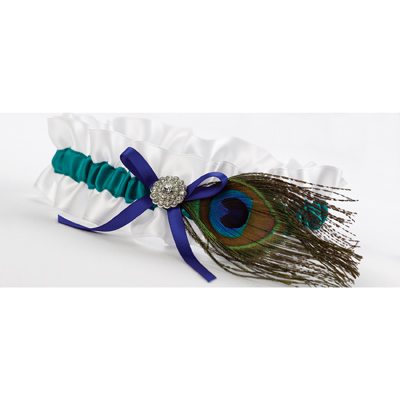 Peacock Feather Garter