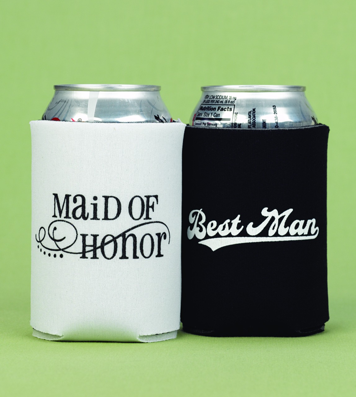 Maid of Honor & Best Man Can Coolers