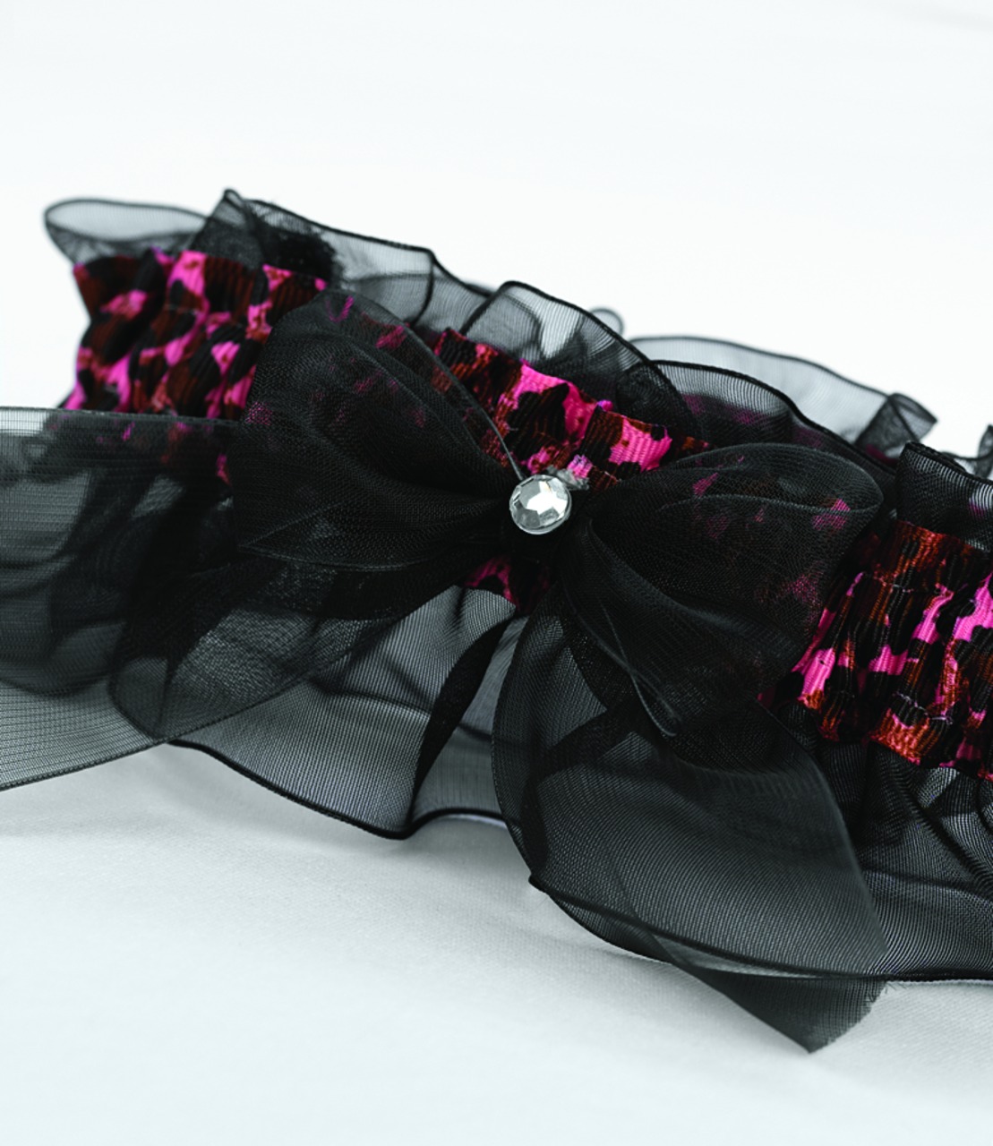 Fuchsia Leopard Garter