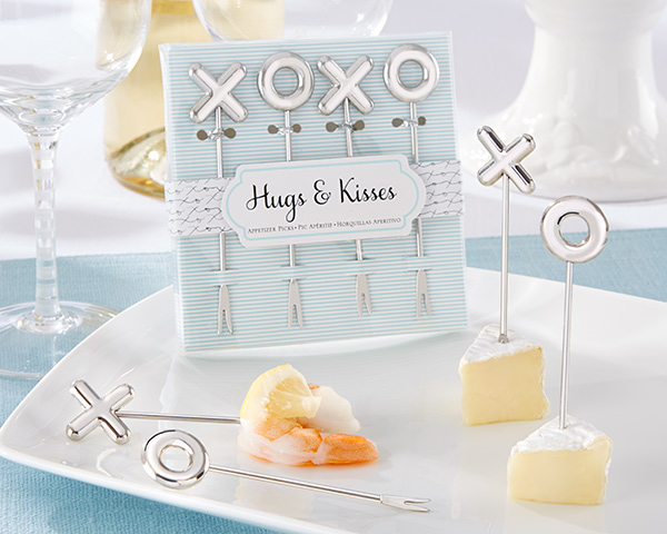 "Hugs & Kisses" Stainless-Steel Appetizer Picks