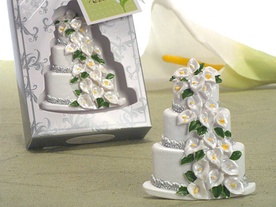 Calla Lily Theme Wedding Cake Magnetic Memo Holder