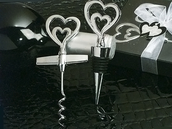 Two Hearts Are Better Than One Wine Opener, Bottle Stopper Combination