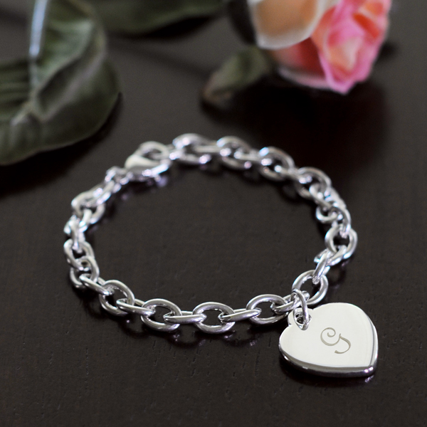 Personalized Heavy Weight Charm Bracelet