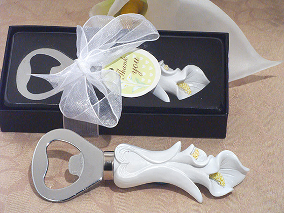 Elegant Calla Lily Bottle Opener.