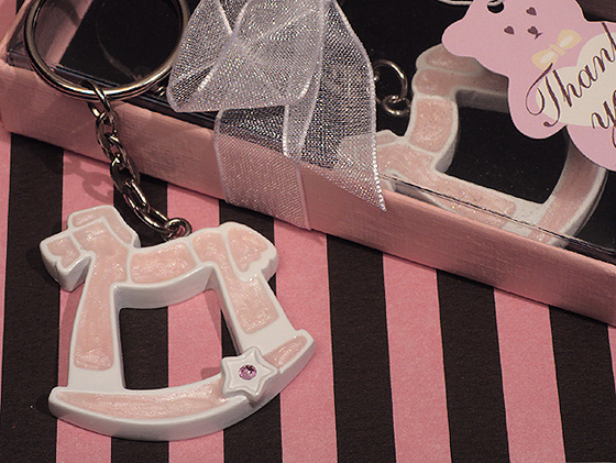 Adorable Rocking Horse Keychain Favor