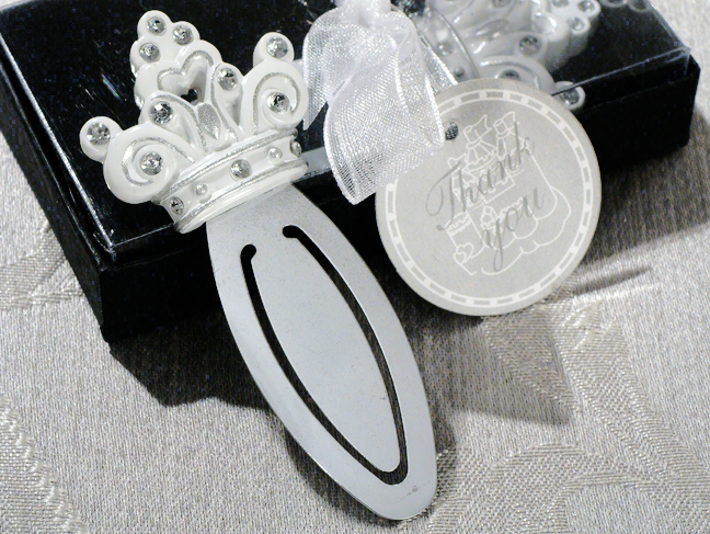 Queen For A Day Sparkling Tiara Bookmark Favor
