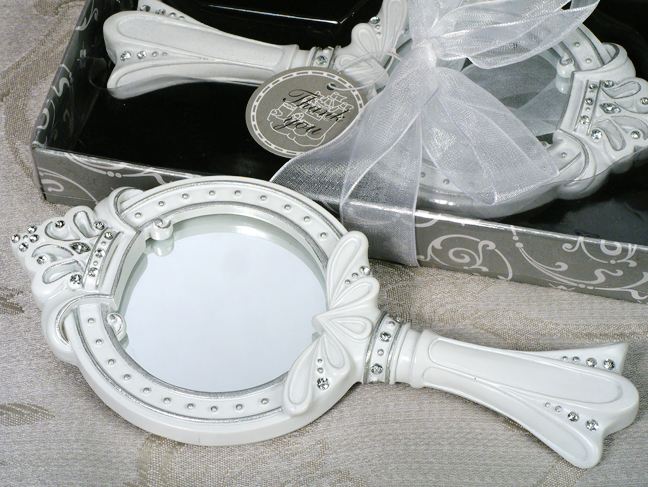 Queen For A Day Sparkling Tiara Hand Mirror Favor
