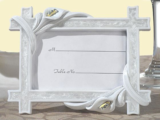 Elegant Calla Lily Place Card Photo Frame