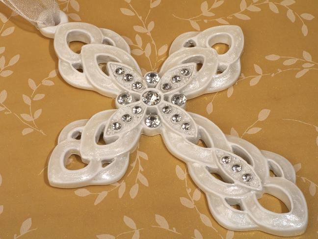 Blessed Events Cross Collection -Pearl White