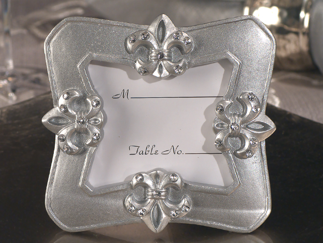 Fleur De Lis Photo Frame Favor