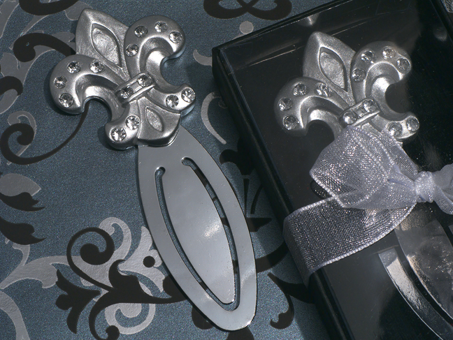 Fleur De Lis Bookmark Favor