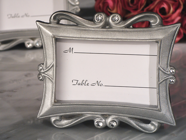 Elegance Silver Epoxy Photo Frame Favor
