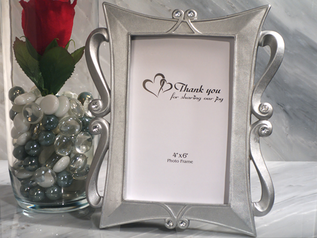 Elegant Silver Photo Frame Favor