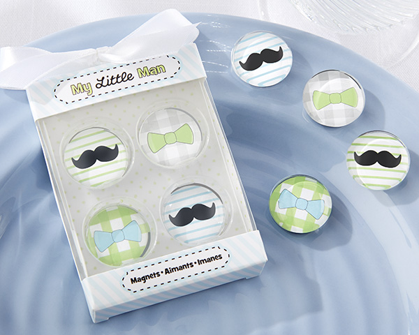 "My Little Man" Mustache & Bowtie Magnets