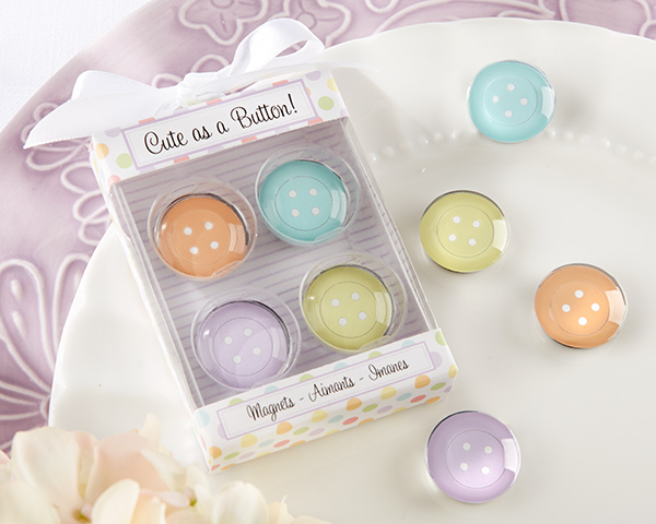"Cute as a Button!" Glass Magnets