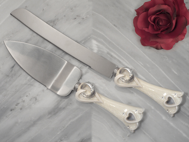 Two become one collection Cake and Knife set