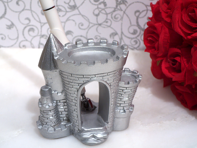 Silver Castle Pen Set