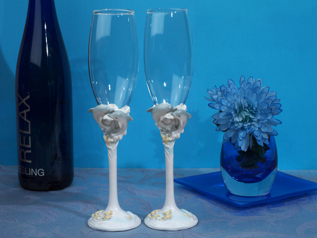 Ocean Of Love Toasting Flutes