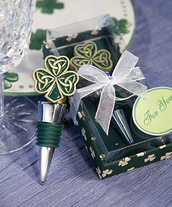 Shamrock / Trinity Love Knot Bottle Stoppers