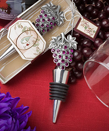 Vineyard Collection wine bottle stopper  favors