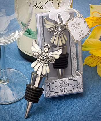 Angel design wine bottle stoppers