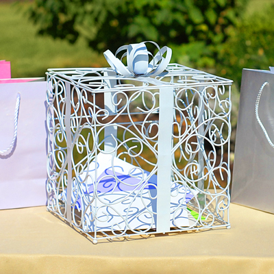 White Reception Gift Card Holder