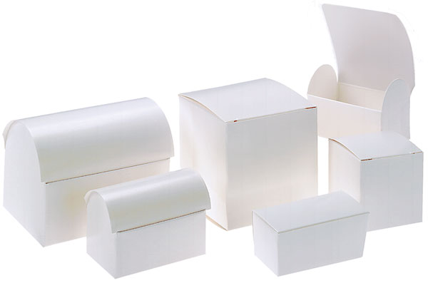 White Favor Boxes - Standard Truffle Box