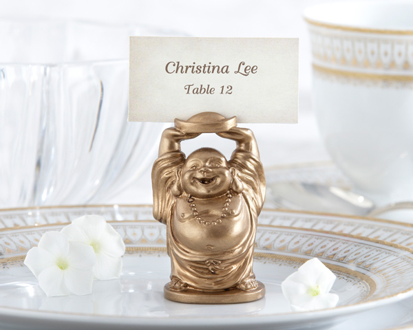"Laughing Buddha" Place Card Holder (Set of 4) - As Seen in InStyle Magazine