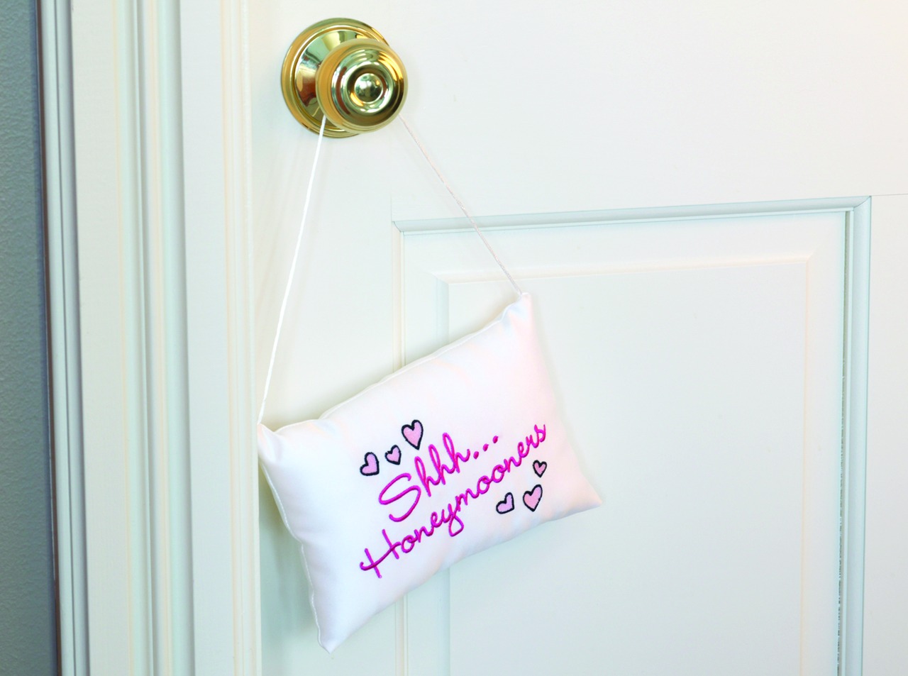 Shhh.. Honeymooners Door Hanger