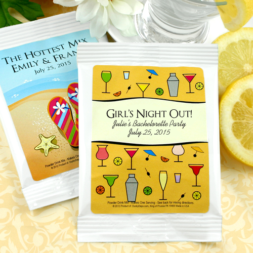 Personalized Mango Margarita Favors