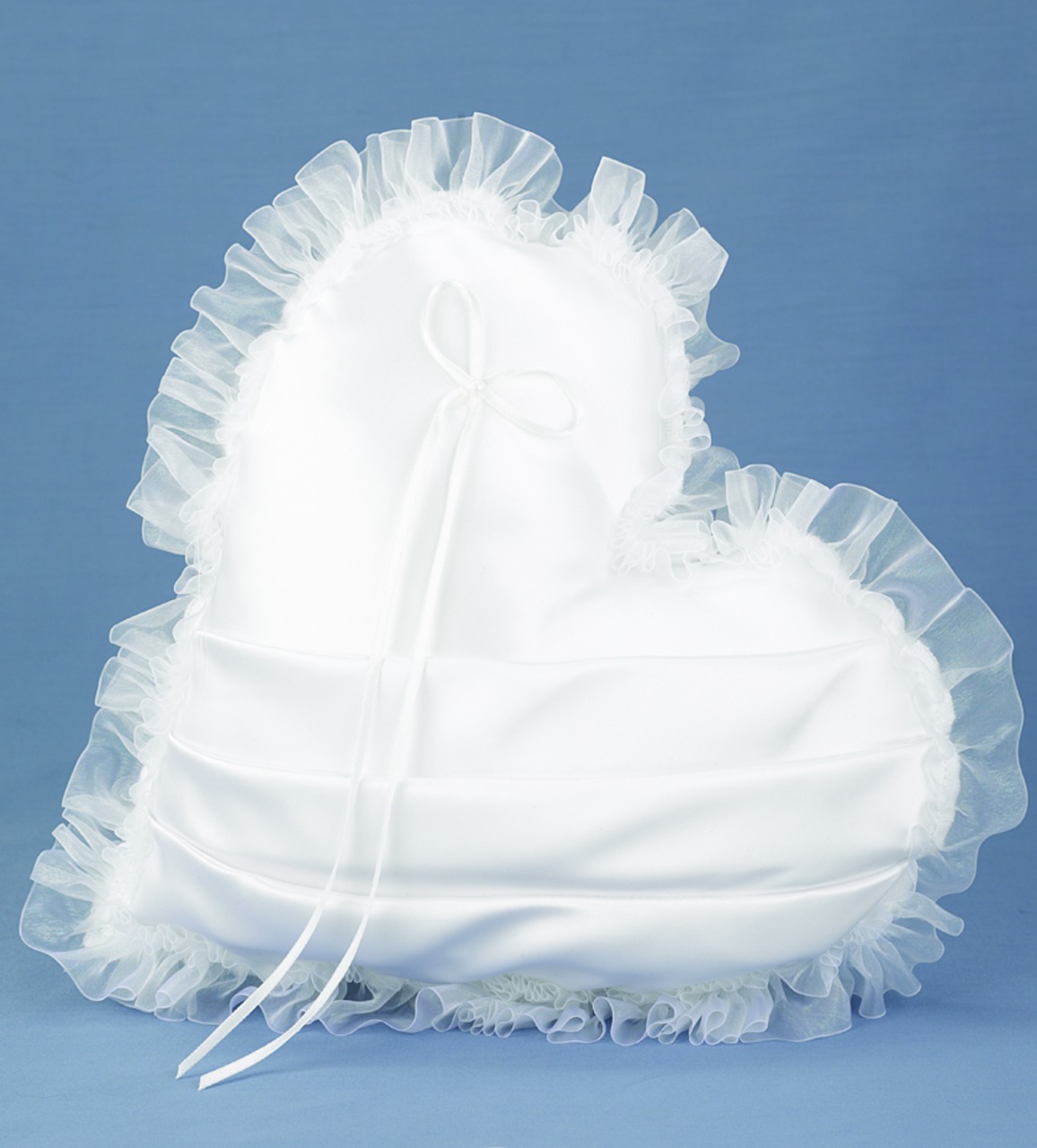 Heart with Chiffon Trim Pillow
