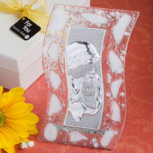 <em>Murano Glass Collection</em> Madonna and Child plaque