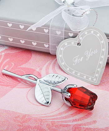 <em>Choice Crystal  Collection</em> red rose favors