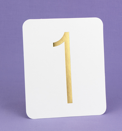 Gold Foil Table Numbers