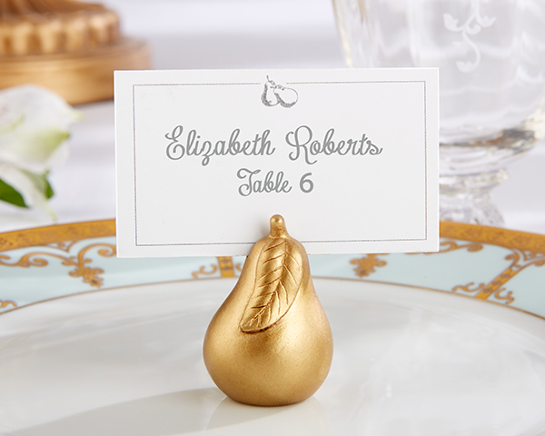 "Perfect Pair" Pear Place Card/Photo Holder (Set of 6)