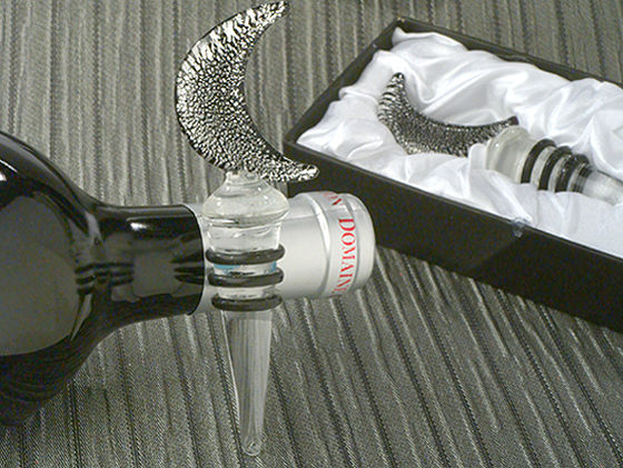 Murano Art Deco Collection Moon Wine Stopper.