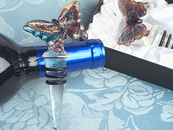 Murano Art Deco Collection Butterfly Wine Stopper.