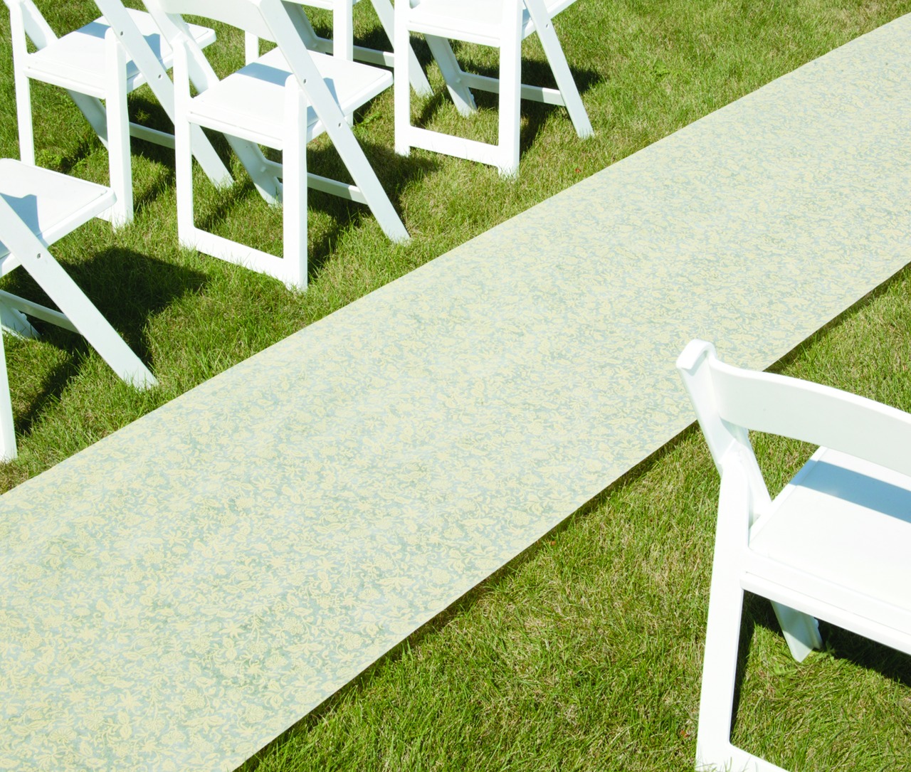 Ivory Fabric Aisle Runner