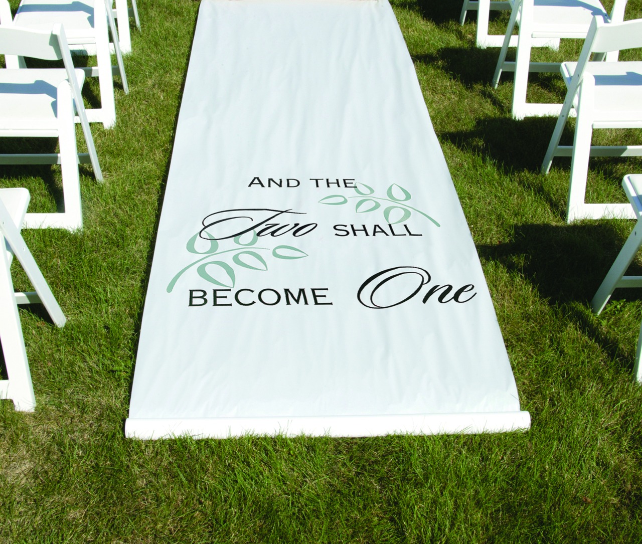 Two Shall Become One Aisle Runner
