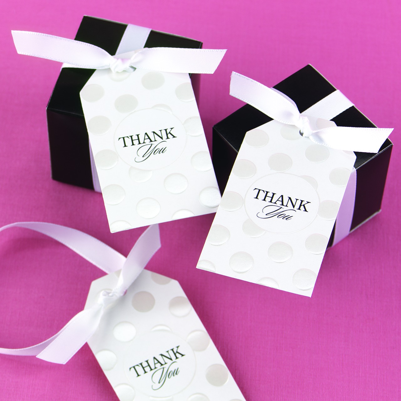 Pearl Dotted Favor Cards