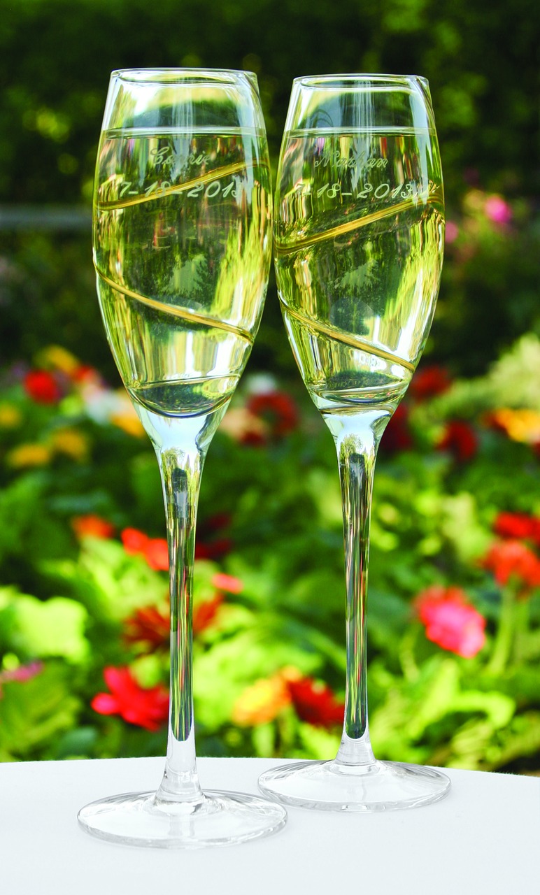 Gold Swirl Flutes
