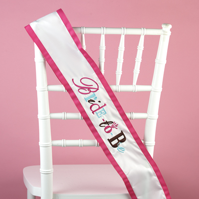 Fuchsia Grosgrain Bride to Be Sash