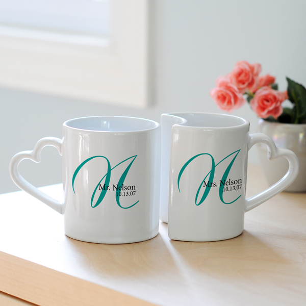 Personalized Initial Mugs (Set of 2)